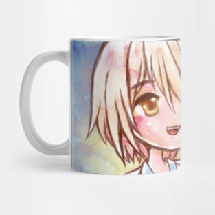 Angel and Dove Cute Original Anime Watercolor Painting Mug